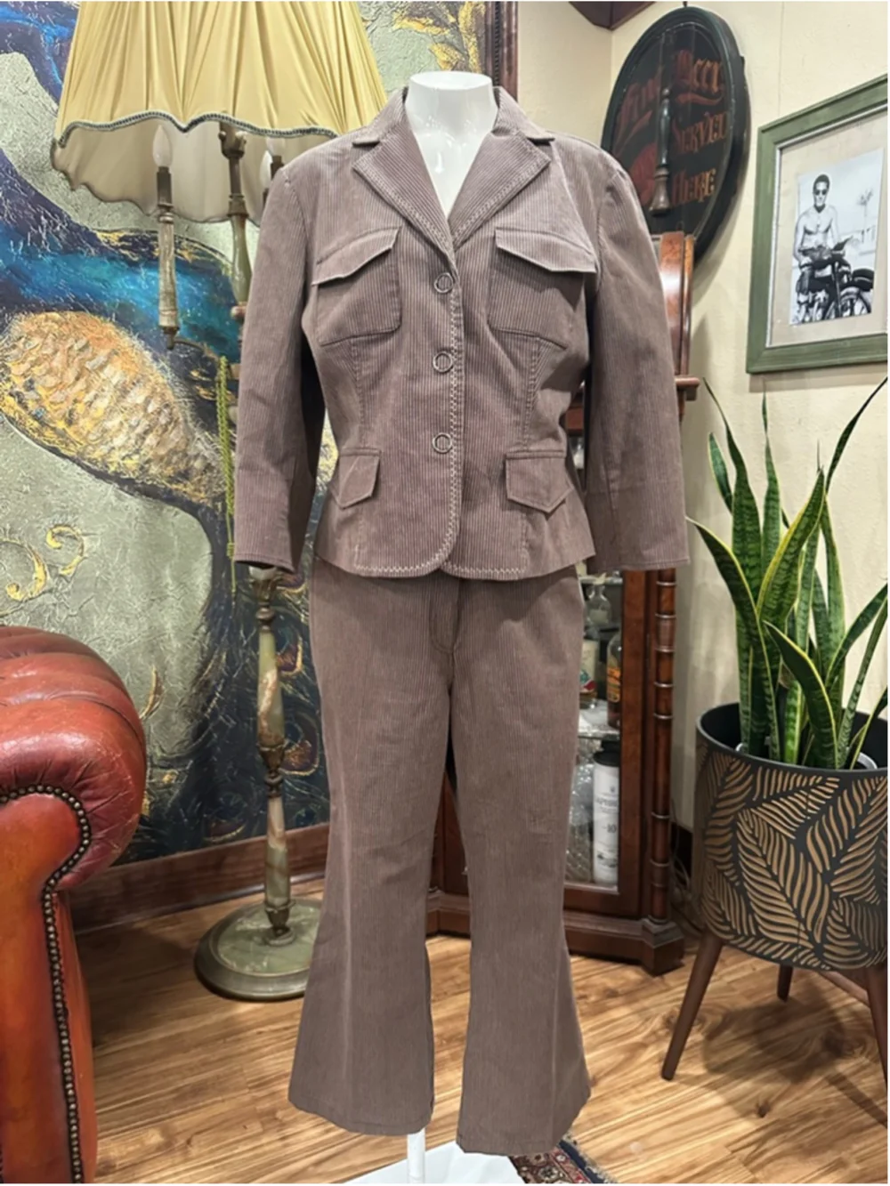 Julie Mitchell Corduroy Pant Suit Set Size 12